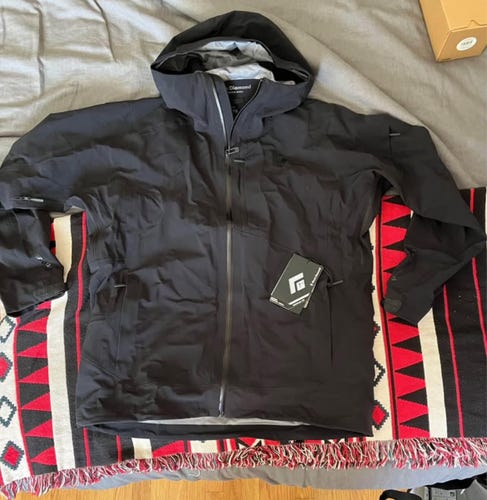 Black Men's XL Black Diamond Recon Stretch Shell Jacket (New)