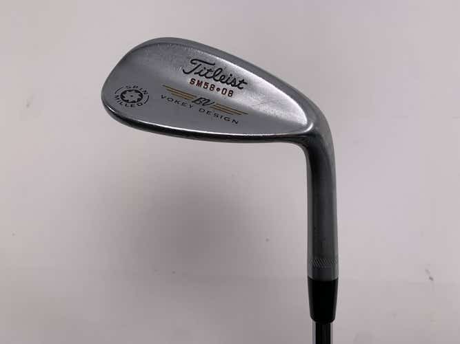 Titleist Vokey Spin Milled CC Chrome Lob Wedge LW 58* DG Wedge Steel Mens RH