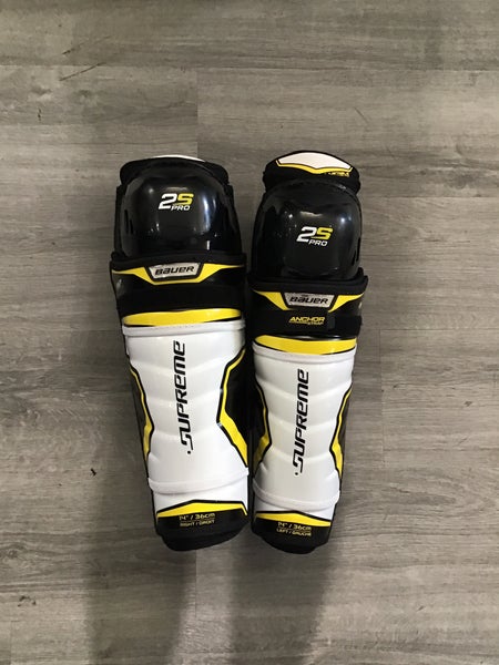 Senior Bauer Supreme 2S Pro 14" Shin Pads Pro Stock (New)