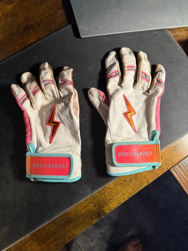 Bruce Bolt Short Cudf Medium Batting Gloves (Used)