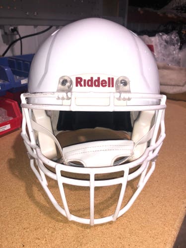 USED RIDDELL SPEED ADULT HELMET - XL - METALLIC WHITE