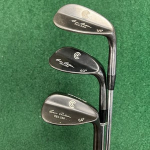 Cleveland Tour Action Reg 588 Gunmetal  Wedge Set 56 60 64 MRH Steel Shafts