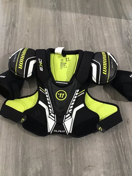 Medium Senior Warrior Alpha DX3 Shoulder Pads (New)