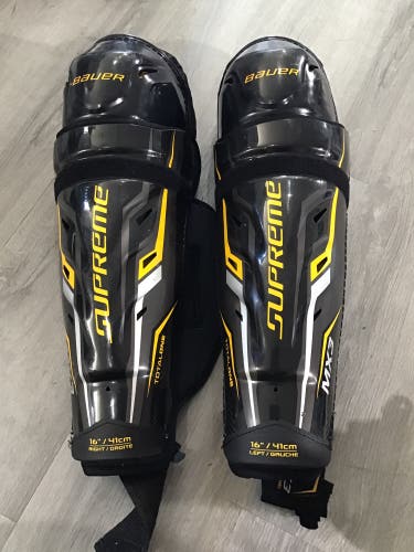 Senior Bauer Supreme TotalOne MX3 16" Shin Pads (New)