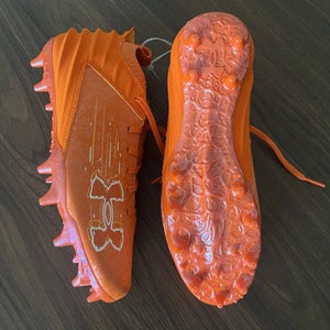 Under Armour Blur 2 MC Suede Orange Football 3027978-800 Men’s Size 8