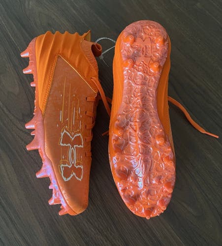Under Armour Blur 2 MC Suede Orange Football 3027978-800 Men’s Size 8
