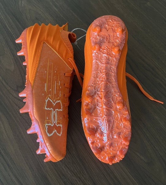 Under Armour Blur 2 MC Suede Orange Football 3027978-800 Men’s Size 8