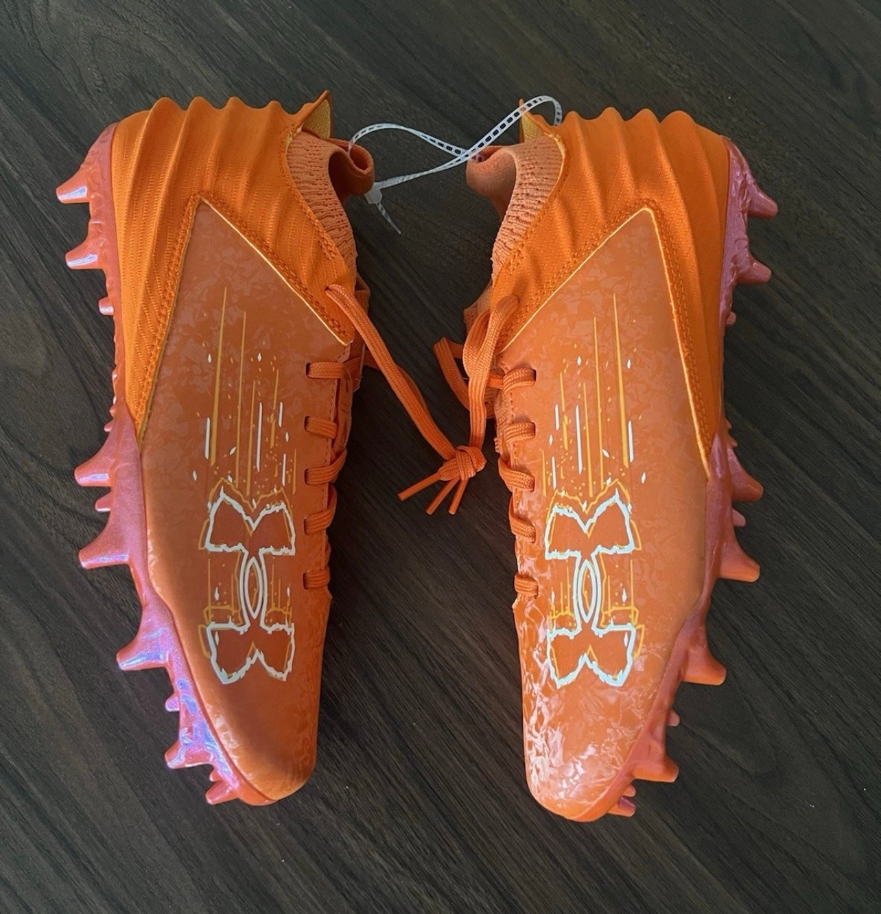 Under Armour Blur 2 MC Suede Orange Football Cleats 3027978-800 Men’s Size 13.5 Blur 2 MC Suede  main image 3