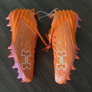 Under Armour Blur 2 MC Suede Orange Football 3027978-800 Men’s Size 13
