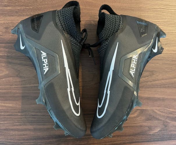 Nike Alpha Menace Elite 3 Men's Size 11 Football Cleats Black CT6648-010