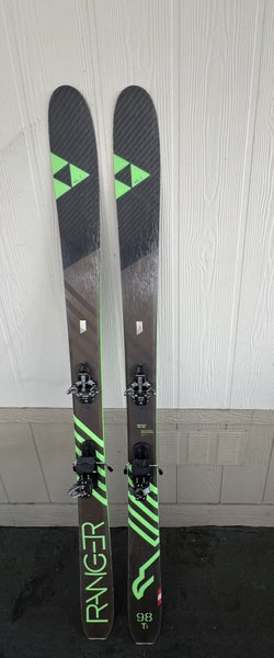 2019 Fischer 180 cm Alpine Touring Ranger 98 ti Skis with Fischer Touring Bindings and skins (Used)