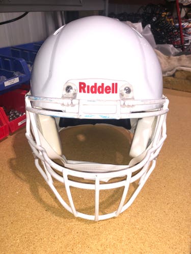USED RIDDELL SPEED ADULT HELMET - XL - METALLIC WHITE