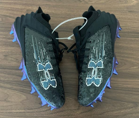 Under Armour Blur Smoke Suede 2.0 MC Football Cleats Men Sz 9 3027978-001 New