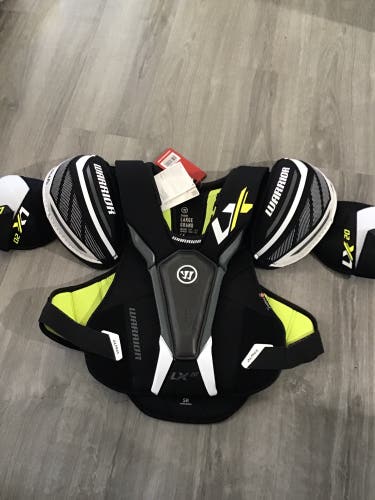 Large Senior Warrior ALPHA LX 20 Shoulder Pads (New)
