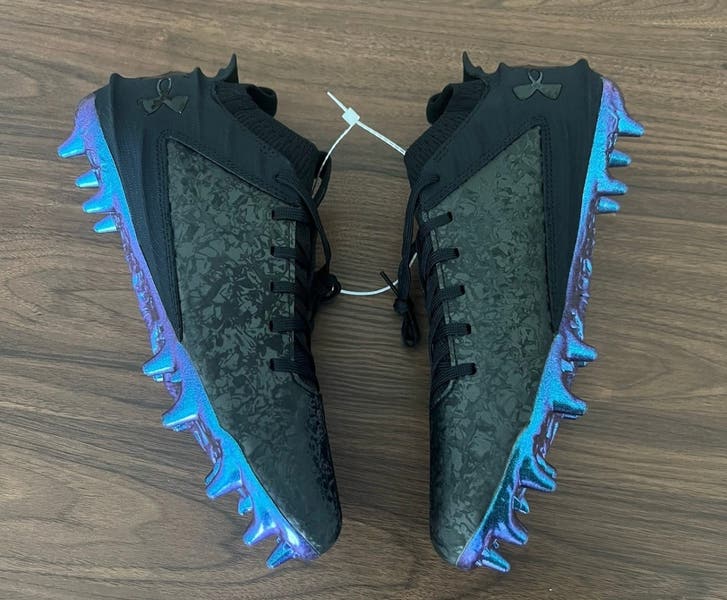 Under Armour Blur Smoke Suede 2.0 MC Football Cleats Men Sz  display picture 3