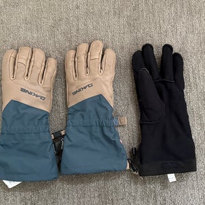 New Dakine Goretex Leather Ski Gloves MD/8.5