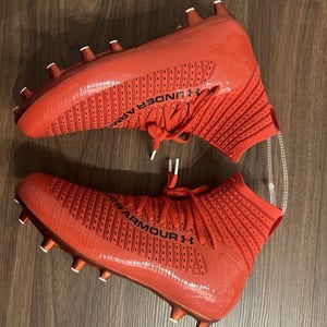 Under Armour Men's Highlight 2 MC Knit 'Red' Football Cleat 3027304-600 Sz 13