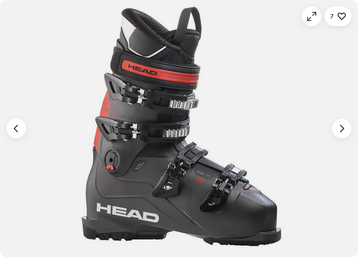 NEW 2026 Head Edge Lyt RX MEN'S ski boots size 30.5 ADJUSTABLE UPPER CUFF SIZE US 12