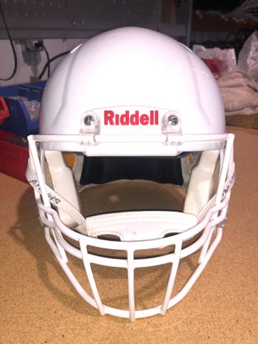 USED RIDDELL SPEED ADULT HELMET - XL - METALLIC WHITE