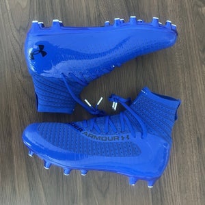 Under Armour Highlight 2 MC Men’s Size 10 Knit Football Cleats 3027304-400 Blue
