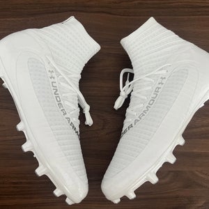 Under Armour Men's UA Highlight 2 MC Knit Football Cleats 3027304-100 WHITE 8