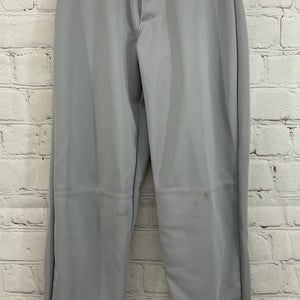 Alleson Athletic 80185 Youth's 100% Polyester Baseball Pants Light Grey XXS