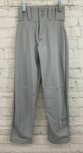 Alleson Athletic 80185 Youth's 100% Polyester Baseball Pants Light Grey XXS