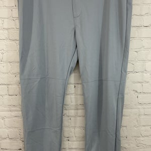 Russell Athletic 236DBMK Adult's 100% Polyester Baseball Pants Light Grey XL