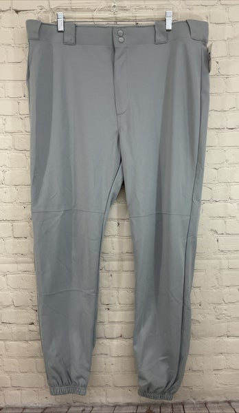 Russell Athletic 236DBMK Adult's 100% Polyester Baseball Pants Light Grey XL