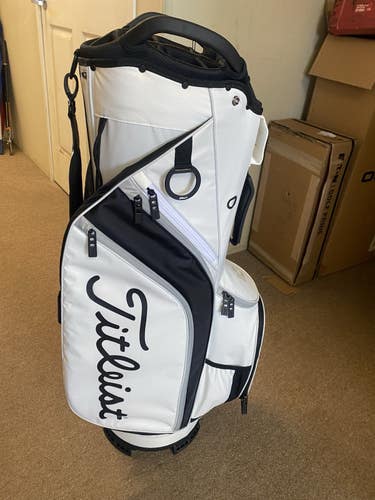 New Titleist Cart 14 Way / White/ Black