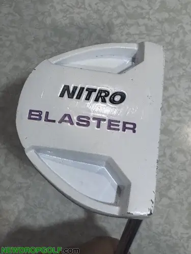 Nitro Blaster White/Black Blade Putter Steel Shaft Right Hand 33.5”