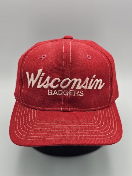 Vintage Wisconsin Badgers Sports Specialties Pro Star Wool NCAA Hat Vtg Snapback