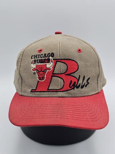Vintage Chicago Bulls NBA Sports The Game Limited Numbered Hat Cap Vtg Snapback