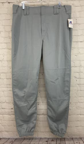 Russell Athletic 235RHMK Adult's 100% Polyester Baseball Pants Light Grey XL