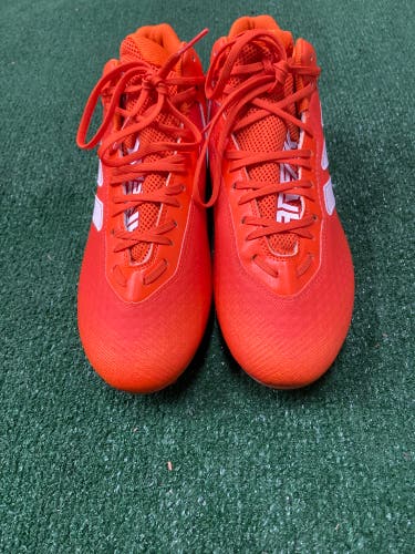 Orange Men's Size 13.0 (W 14.0) Adult Adidas Freak 23 Mid Top Cleats Molded Cleats (New)
