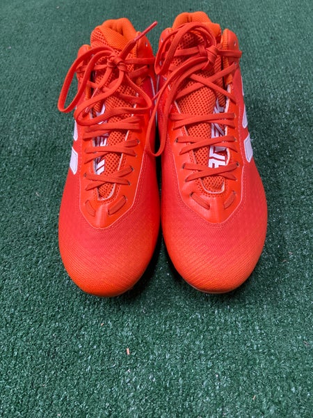 Orange Men's Size 13.0 (W 14.0) Adult Adidas Freak 23 Mid Top Cleats Molded Cleats (New)
