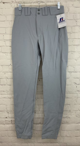 Russell Athletic 33147M0 Adult's 100% Nylon Baseball Pants Light Grey Size 30