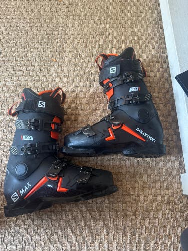 Mondo 27 & 27.5 Salomon S/Max 100 Ski Boots (Used)
