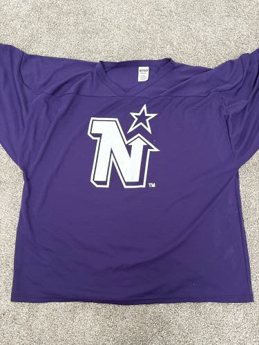 Mckinney North Stars showcase purple team goalie jersey (used)