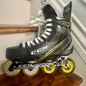 CCM AS1 Super Tacks Inline /Roller Hockey Skates Size 8.5D Pre-Owned in Great condition