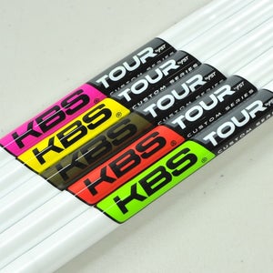 KBS Tour Custom Pearl White 120g Stiff Flex Wedge Shaft .355 Choose Label Color