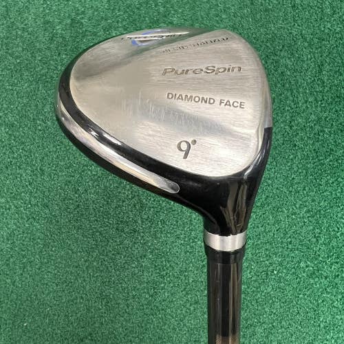 PURESPIN Diamond Face DRIVER 9 Right Handed Graphite Stiff Flex Fat Shaft