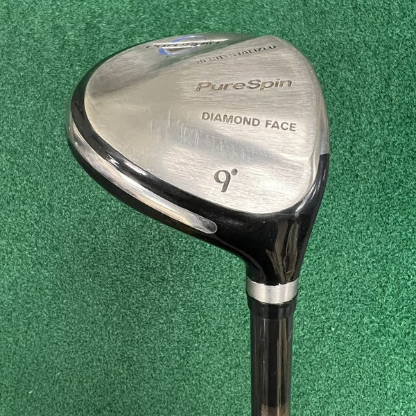 PURESPIN Diamond Face DRIVER 9 Right Handed Graphite Stiff Flex Fat Shaft