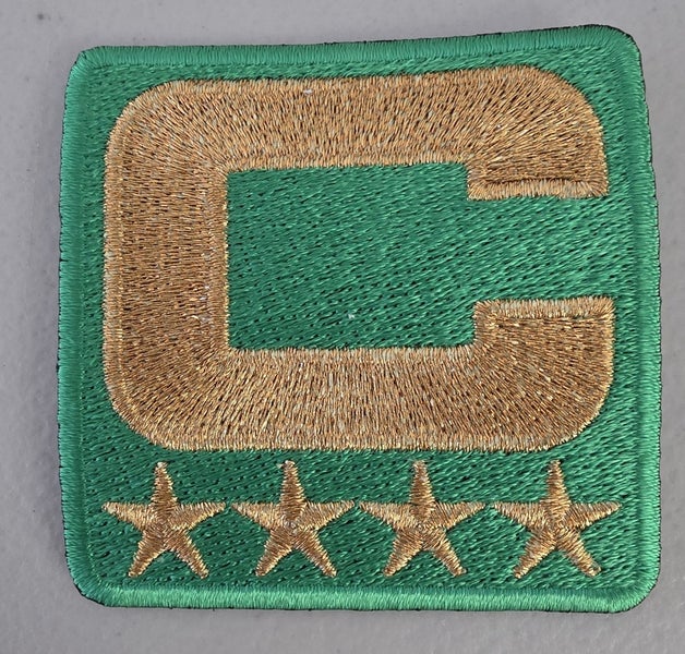 Philadelphia Eagles 2025 Kelly Green CAPTAIN C 4 Star Gold Patch Iron On