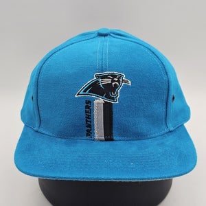 NEW Vintage Carolina Panthers NFL Sports Logo 7 Blue Hat Cap Vtg Snapback