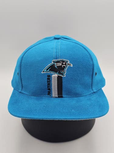 NEW Vintage Carolina Panthers NFL Sports Logo 7 Blue Hat Cap Vtg Snapback
