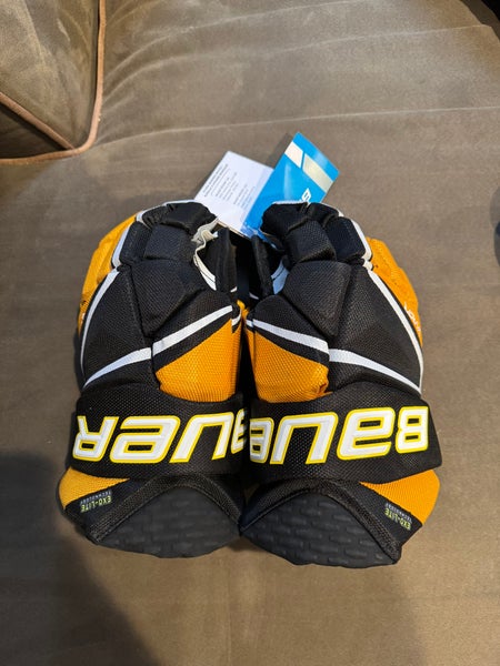 Bauer Vapor Hyperlite Gloves 13" (New) Black and Gold