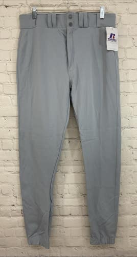 Russell Athletic 33147M0 Adult's 100% Nylon Baseball Pants Light Grey Size 34