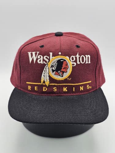 Vintage Rare Washington Redskins NFL Sports Eastport 100% Wool Hat Cap Snapback