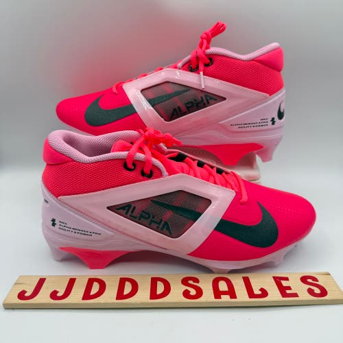 Nike Alpha Menace 4 Pro PE Football Cleats Racer Pink HJ4568-600 Men’s Sz 10

New Without Box